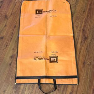 Giorgios of Palm Beach orange brown garment bag suit bag